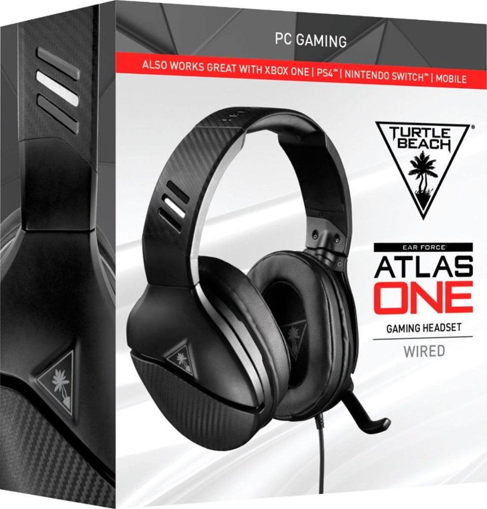 mager Ti vejr Atlas One Wired Stereo Gaming Headset, Black, Turtle Beach, Windows PC,  731855062003 - Walmart.com