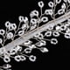 thumbnail image 3 of Accesorios para el cabello nupcial con de imitación de cristal para novia y boda para dama de honor y flores, plateado, 22 cm / 8,6 pulgadas Soledad Diadema con diamantes de imitación para mujeres, 3 of 10