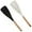 Black+White, variant on Multi Function Cooking Spoon, 3 in 1 Spatula Spoon with Wooden Handle, Heat Resistant Nonstick Silicone Spoonula for Stirring, Scooping