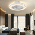 thumbnail image 5 of TFCFL 20'' Modern Invisible Ceiling Fan Light Bladeless Fan Chandelier LED Pendant Lamp w/ Remote, 5 of 12