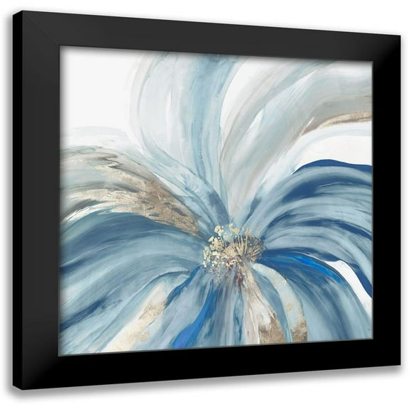 Jensen, Asia 12x12 Black Modern Framed Museum Art Print Titled - Blue Monarch II