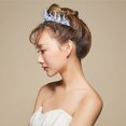 thumbnail image 4 of Bridal Hair Crown Artificial Pearl LED Wedding Headpiece Party Hair Accessory, 4 of 10