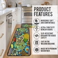 thumbnail image 5 of Colorful Floral Rug for Kitchen Mats for Floor 2 Piece, Anti Fatigue Floor Mat for Kitchen, Kitchen Floor Mats for in Front of Sink and Boho Kitchen Matt for Standing for Kitchen Decor 17"X30"+17"X47", 5 of 6