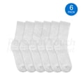 thumbnail image 2 of Diabetic Socks Men's & Women Crew Style Physicians Approved Socks, 6 Pairs, Size 13-15 (White), 2 of 5