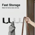 thumbnail image 4 of Folding Coat Hooks, Wall Mounted Aluminum Alloy Hooks, 5Pcs Foldable Hook for Hanging Towel, Hangers, Hat, Backpacks, Clothes, Suitable for Bathroom, Bedroom, Living Room, 4 of 10