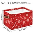 thumbnail image 3 of Christmas Candy Storage Basket Large Bin Laundry Boxes Toys Foldable Home Organizer Bag 14.2x10.2x8.3 Inches 1 PC, 3 of 8