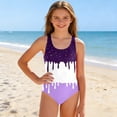thumbnail image 2 of Tisuna Athletic Swimwear For Girls Youth Kids One-Pieces Tankini Beachwear With Built In Bra Girls Hawaiian Seaside Swimsuit White3 Size 9-10 Years, 2 of 5