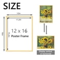 thumbnail image 3 of KAIWIN 3 Pack Poster Frames 12x16 Plastic Picture Frame for Horizontal and Vertical Wall Mounting,Gold, 3 of 6