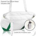thumbnail image 3 of DALIX Daily Shoulder Tote Bag Premium Cotton in Dark Green, 3 of 6
