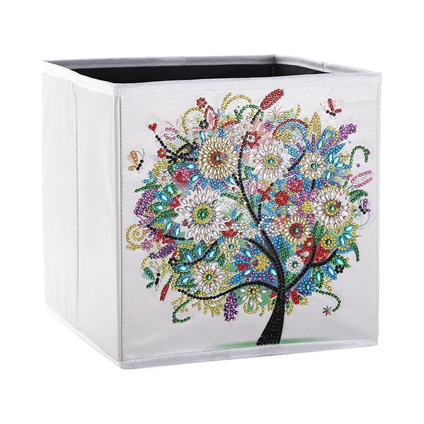 Caja de almacenamiento con forma de diamante para artículos del hogar, dormitorio, hecha por uno mismo.