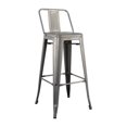 thumbnail image 1 of Tolix Counter 26" Stool Low Back Gunmetal Galvanized Steel, 1 of 1