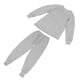 thumbnail image 5 of Ropa interior térmica para hombre, abrigada, cuello redondo, mangas largas, tejido elástico, conjunto de calzoncillos largos, gris claro, L, 5 of 15