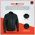 thumbnail image 5 of Daniel Smart Men Motorcycle Lambskin leather Jacket Classic Black Biker Leather Jacket Fully Lined and Durable., 5 of 7