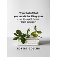 thumbnail image 3 of ArtsyQuotes 12x14 Black Modern Framed Museum Art Print Titled - Robert Collier Quote: Your Belief, 3 of 5