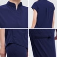 thumbnail image 5 of Ropa elástica de secado rápido para lavarse las manos Ropa de médico de manga corta Ropa quirúrgica Ropa de trabajo para salón de belleza para mujeres Conjunto de ropa para cepillos de, 5 of 5