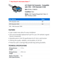 thumbnail image 2 of A/C Clutch Coil Connector - Compatible with 1992 - 1999 Chevy C1500 1993 1994 1995 1996 1997 1998, 2 of 2