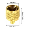 thumbnail image 2 of Uxcell Service Access Valve Caps, Refrigeration Service Valve Cap Valve Core Remover with Rubber Seal for HVAC AC System 30, 2 of 7