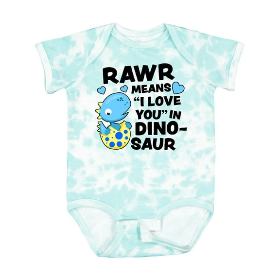 Inktastic Rawr Means I Love You in Dinosaur Valentine Boys or Girls Baby Bodysuit