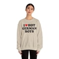 thumbnail image 4 of German Germany Wife Girlfriend Husband Sweatshirt Gift Crew Neck Shirt Long, 4 of 7