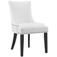 thumbnail image 3 of Modway Marquis 20.5" Solid Rubberwood and Vinyl Dining Chair in White (Set of 4), 3 of 7
