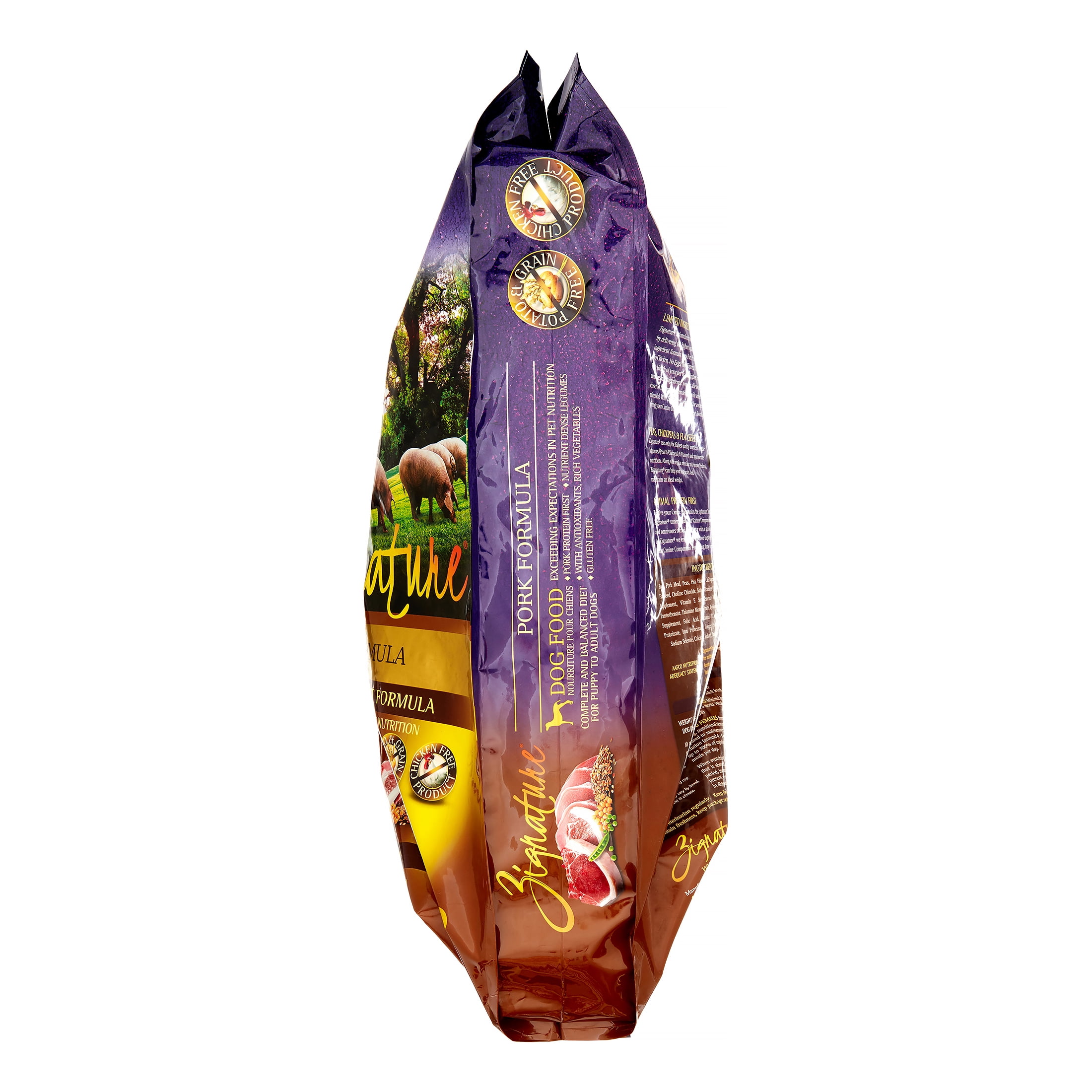 zignature dog food walmart