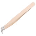 thumbnail image 2 of KAKOWELY Precision Eyelash Tweezers with Bent Tip for False Lashes Multi-Functional Makeup Tool for Easy Application and Removal Beige,4.45X"X0.31"X0.24", 2 of 5