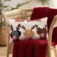 thumbnail image 2 of Funda de almohada decorativa LOOPUINHOM Merry Woofmas 30x51 cm, 2 of 9
