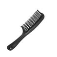 thumbnail image 5 of Unique Bargains 1pcs Detangling Hair Comb Double Row Tooth Hair Comb Hairdressing Styling Tool for Curly Hair 7.87"x1.77" Black, 5 of 6
