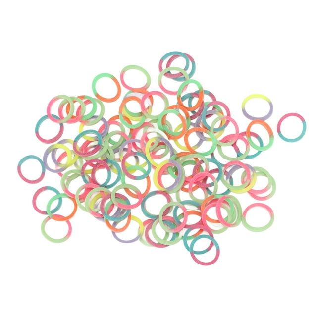 Bandas De Goma De Ortodoncia, Paquete De 500, Pequeñas Y Medianas, Pesadas 4.5 Oz, Colores Neón, Colocador Gratuito Para Aparatos Ortopédicos, Dentales, Peinado, Súper