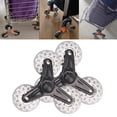 thumbnail image 1 of 2 piezas Trolley Triangle Wheels Stair Wheels Ruedas de alquiler Resistente de reemplazo de instalación simple Anti slip para carro de lavandería, 1 of 8