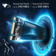 KINGDATA M.2 2260 SSD 512GB Ngff Internal Solid State Drive High-Performance Hard Drive for Desktop Laptop SATA III 6Gb/s Includes SSD(512GB, M.2 2260)