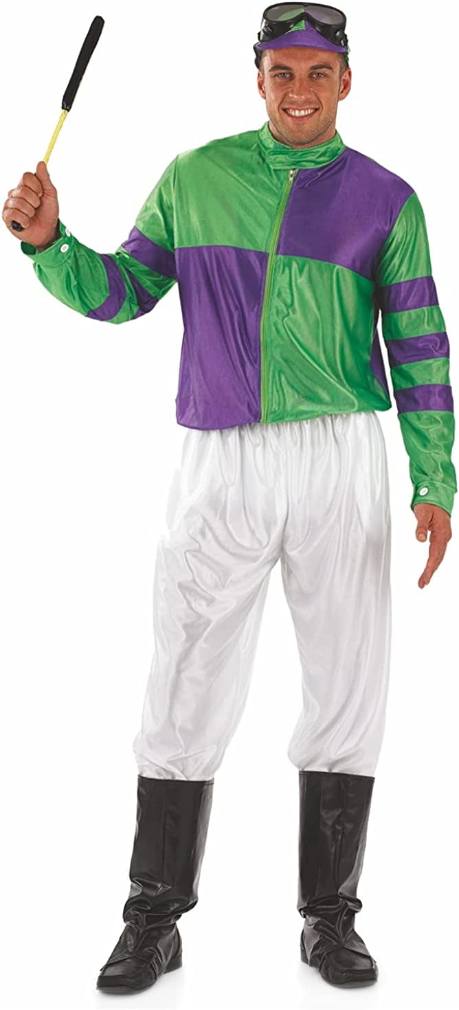 Fun Shack Horse Jockey Costume, Jockey Costume for Men, Jockey Halloween Costume, Jockey Outfit