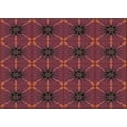 thumbnail image 1 of Ahgly Company Machine Washable Indoor Rectangle Transitional Burgundy Red Area Rugs, 3' x 5', 1 of 7