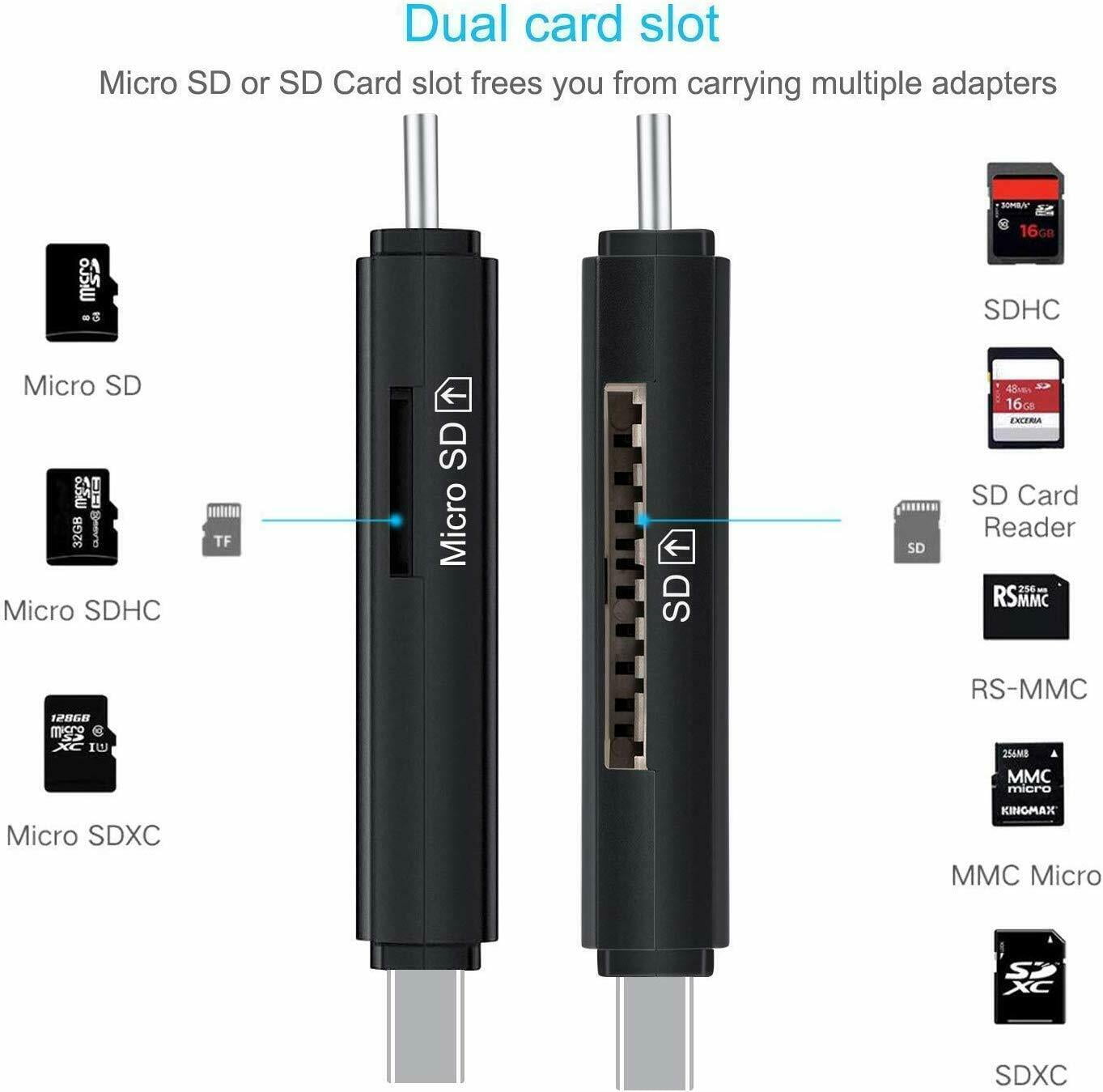 🇹🇳 Adaptateur USB carte de mémoire flash SD / MMC / RS-MMC