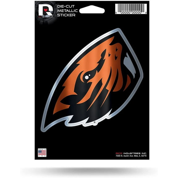 OREGON STATE DIE CUT METALLIC STICKER