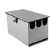 thumbnail image 3 of Bloque de cuchillos universal de acero inoxidable para cocina, soporte para cuchillos de hotel. 26x12x14cm, 3 of 9