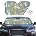 thumbnail image 2 of Kdxio Cute Farm Birds Print Windshield Sun Shade,UV Rays and Sun Heat Protection,Sunshade for Car Windshield,Car Shade Front Windshield - Medium, 2 of 6