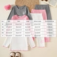 thumbnail image 3 of Xyant Toddler Baby Girl Clothes 3 Pack Fall Outfits Long Sleeve Ruffled Winter Outfits Cute Baby Clothes for Girls (Pink,18-24 Months), 3 of 7