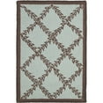 thumbnail image 6 of SAFAVIEH Chelsea Alecia Geometric Borders Wool Area Rug, Blue/Brown, 4' x 4' Round, 6 of 10
