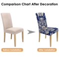 thumbnail image 6 of Decorative Retro Paisley Bohemian Dining Chair Covers Set of 4 Vintage Floral Ethnic Colorful Pattern Washable Polyester Stretch Slipcovers Removable Protector for Artistic Decor, 6 of 6