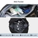 thumbnail image 4 of El bolso del gimnasio del viaje, la bolsa de asas continúa los bolsos del fin de semana de la lona del deporte del equipaje con el bolsillo mojado, 4 of 5