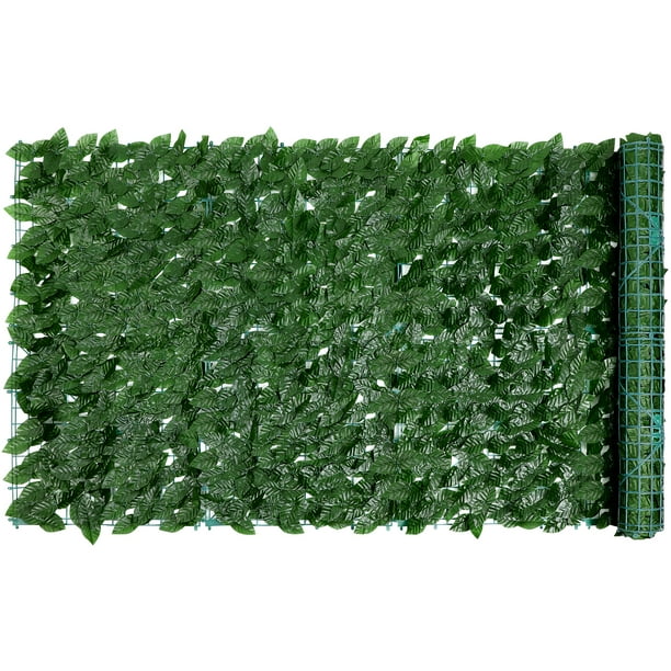 1 Rollo de cobertura artificial Fake Ivy Garden Garden Pantalla de privacidad Muro de vid para el balcón Patio al aire libre (Hojas de manzanas)