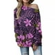 thumbnail image 3 of Blusa de manga larga con estampado floral a la moda para mujer Fridja fjkfkj7006, 3 of 5