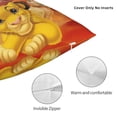 thumbnail image 5 of The Lion King Throw Pillow Cover Decoration Pillow Case Cushion Home Decor for Home Sofa Couch 20"x20", 5 of 7