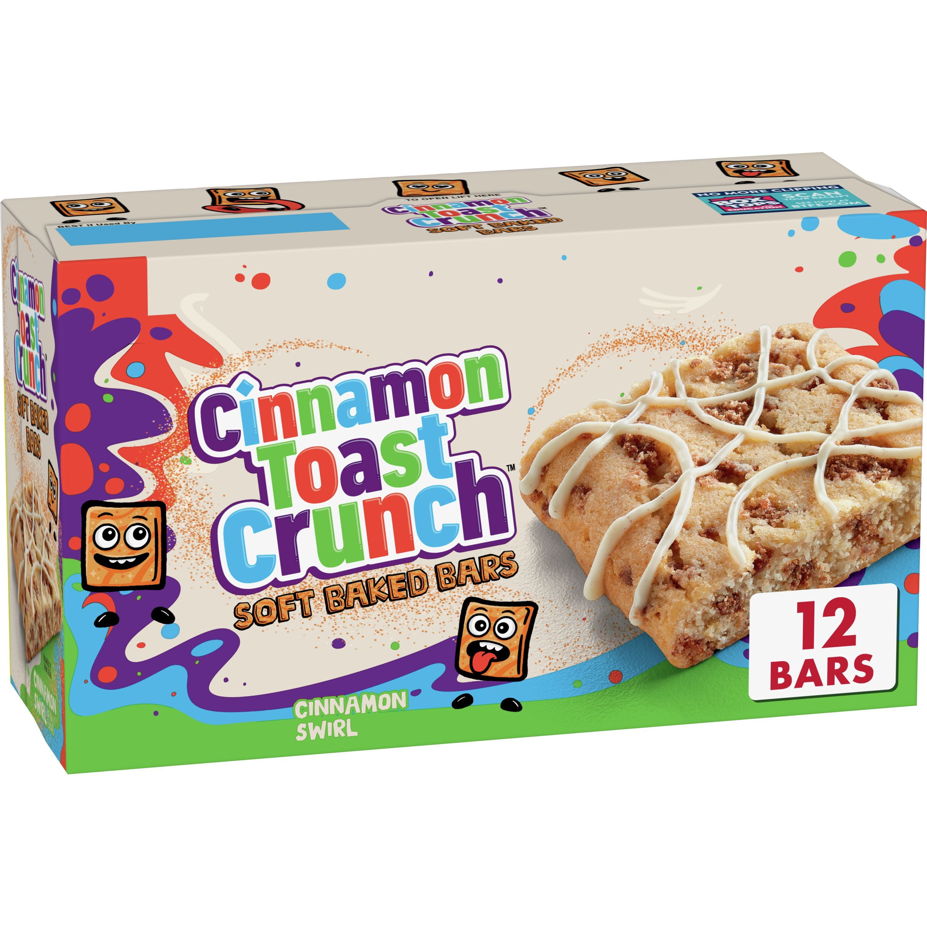 Cinnamon Toast Crunch Soft Baked Chewy Cereal Treat Bars, Snack Bars