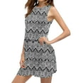 thumbnail image 4 of Patlollav Women Summer Dresses Casual Loose Printed Round Neck Sleeveless Vest Dress, 4 of 6