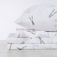 thumbnail image 4 of Great Bay Home Turkish Cotton Printed Flannel Sheet Set  (Queen, Ski Time), 4 of 7