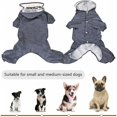 thumbnail image 4 of Chubasqueros para perros con capucha, chaqueta impermeable, chubasquero para perros, poncho de lluvia ligero impermeable para exteriores con orificio para arnés (S, azul),, 4 of 5