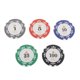 thumbnail image 4 of 100pcs Fichas de Póker Hugo Color Brillante de Diversión para Navidad 1 5 10 25 100 Fichas de póker del casino, 4 of 4
