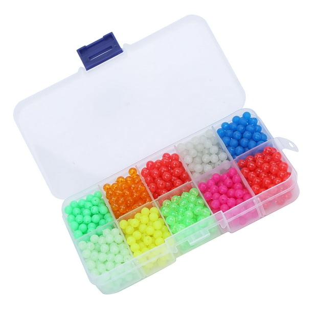 Estink Fishing Beads Assorted, Fishing Beads Bright Color For Fishing Stopper Beads Set A Block Bead Set A